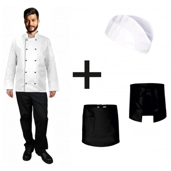 Uniform kucharza/szefa kuchni pełny roz. M